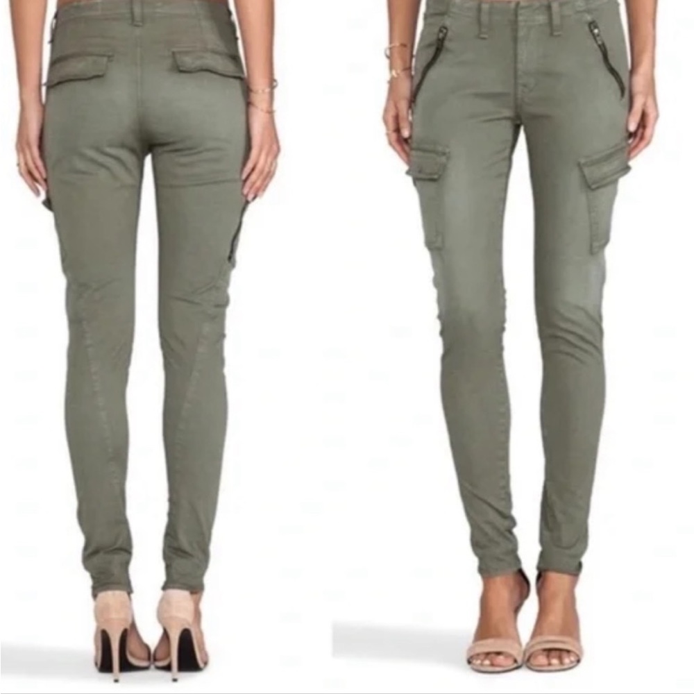 Rag & Bone Skinny Khaki Green Cargo Pants